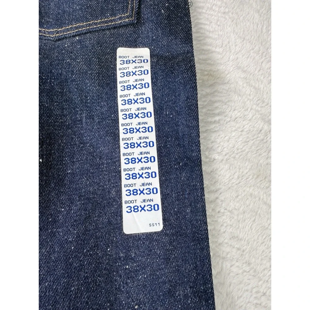 Vintage Rustler Wrangler Boot Cut Jeans 38x30 Pre Shrunk Heavyweight USA NWT
